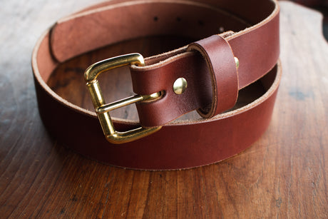 Medium Brown Veg Tan Belt