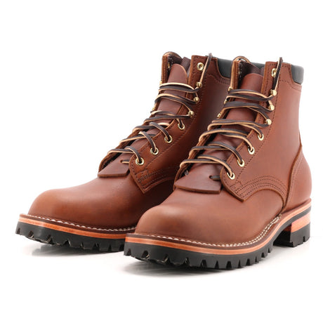1964 brown color boot with aggressive sole.  6 inches tall.