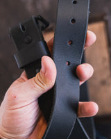 In Stock - Classic Work Belt / 1964 Blackout 1.5” / Waist Size 40 (Belt Size 44)