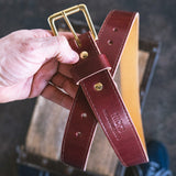 In Stock - Heritage Belt / Burgundy Traditional Harness 1.5” / Waist Size 38 (Belt Size 42)
