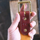 In Stock - Heritage Belt / Burgundy Traditional Harness 1.5” / Waist Size 38 (Belt Size 42)