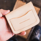 In Stock - Trucker Wallet / Natural Veg Tan / Crooked Stitching