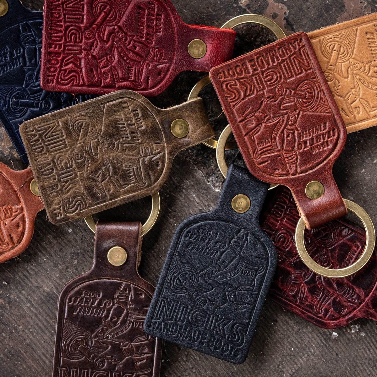 Nicks Vintage Leather Key Fob