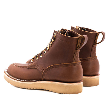 Moc toe wedge sole boot in 1964 brown