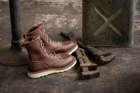 Moc Toe work boot in brown
