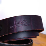 Casual Belt - Black Burgundy Double Stuffed 10oz / Limited Run