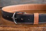 Nicks brown waxed flesh and natural dublin belt