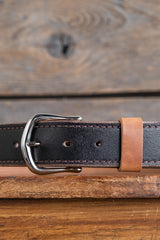 Nicks brown waxed flesh and natural dublin belt