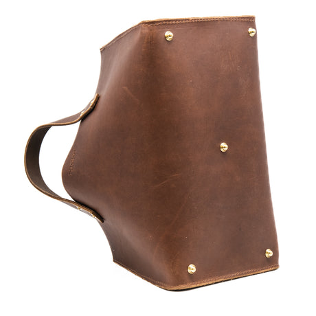 Nicks leather tool tote in 1964 brown