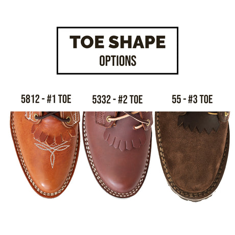 Toe shape examples