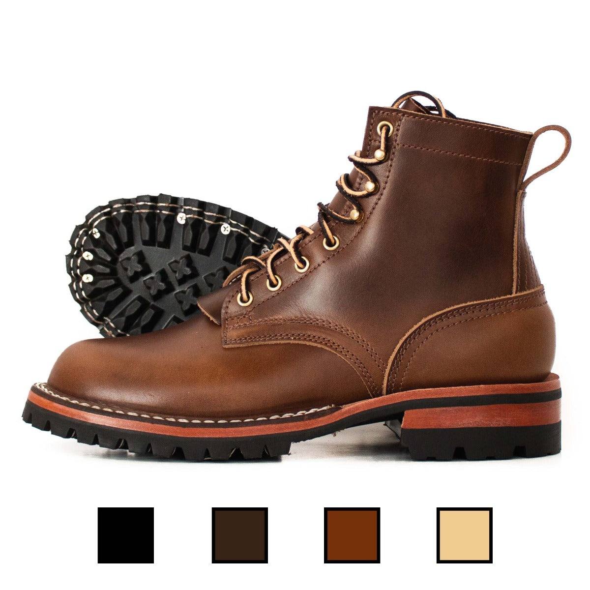 Nicks Boots Cold Weather Leather Boots Urban Drifter British Tan