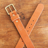 Heavy Duty Leather Work Belt - Tan Wickett & Craig English Bridle