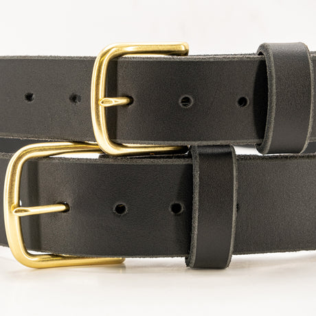 Nicks work belt in black with two width options